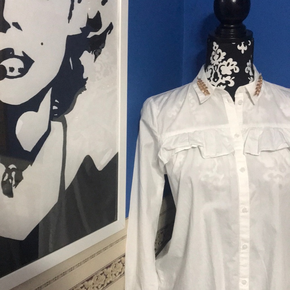 Gold leaf blouse